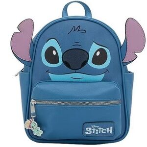 Women’s Disney Lilo & Stitch Faux Leather Backpack Purse Shoulder Bag!